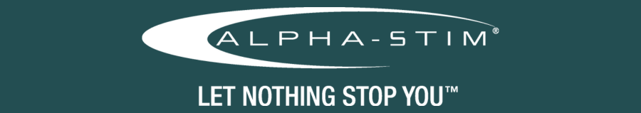 Alpha Stim Logo Green Let Nothing Stop You Patients