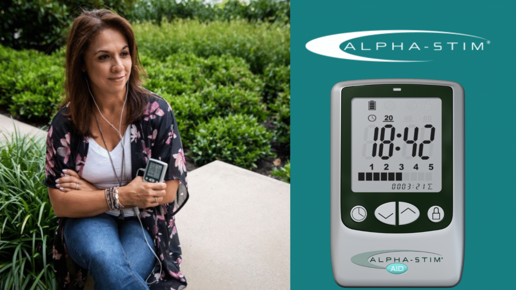 Alpha Stim AID טיפול במתח, חרדה, הפרעות שינה,